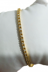 Золотой браслет AU CASTEL D'OR с бриллиантами