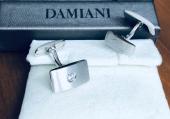 Запонки Damiani белое золото и бриллианты