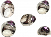 Кольцо Chopard с аметистами и бриллиантами