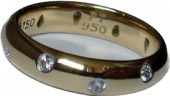Кольцо Tiffany золото с платиной