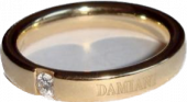 Золотое кольцо Damiani с бриллиантом